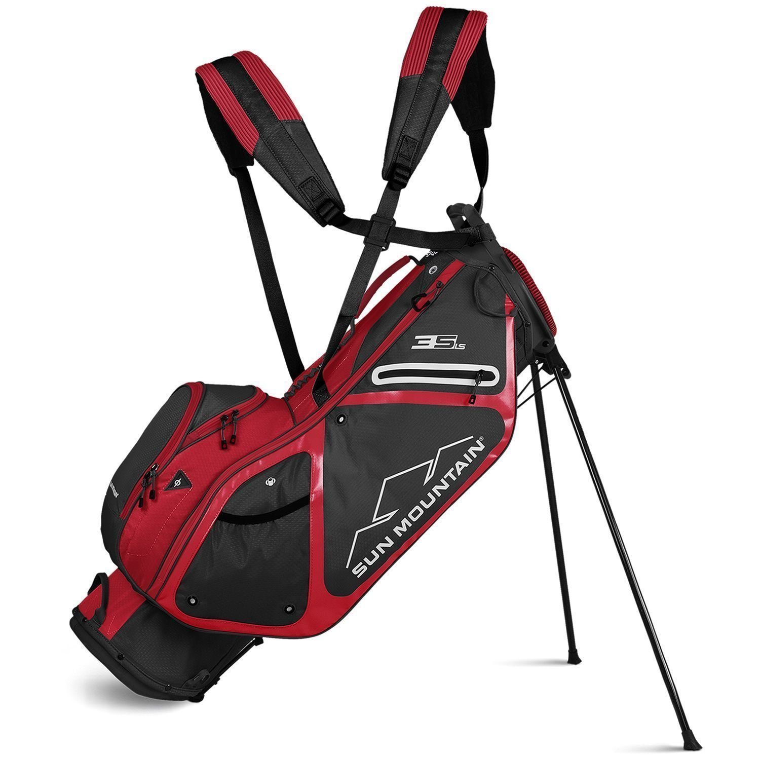 Чантa за голф Sun Mountain 3.5 LS Steel/Red Stand Bag 2019