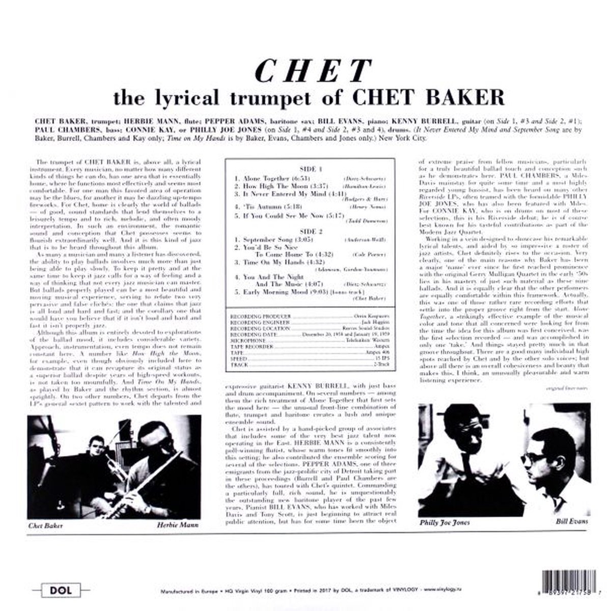 LP ploča Chet Baker - Chet (Deluxe Edition) (180 g) (LP)