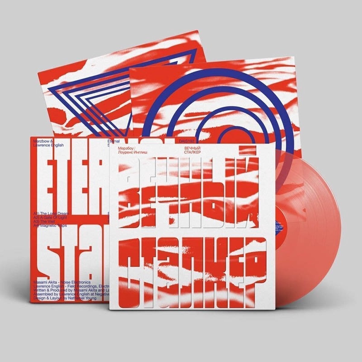 LP deska Merzbow & Lawrence English - Вечный Сталкер = Eternal Stalker (Limited Edition) (Clear Red Coloured) (LP)