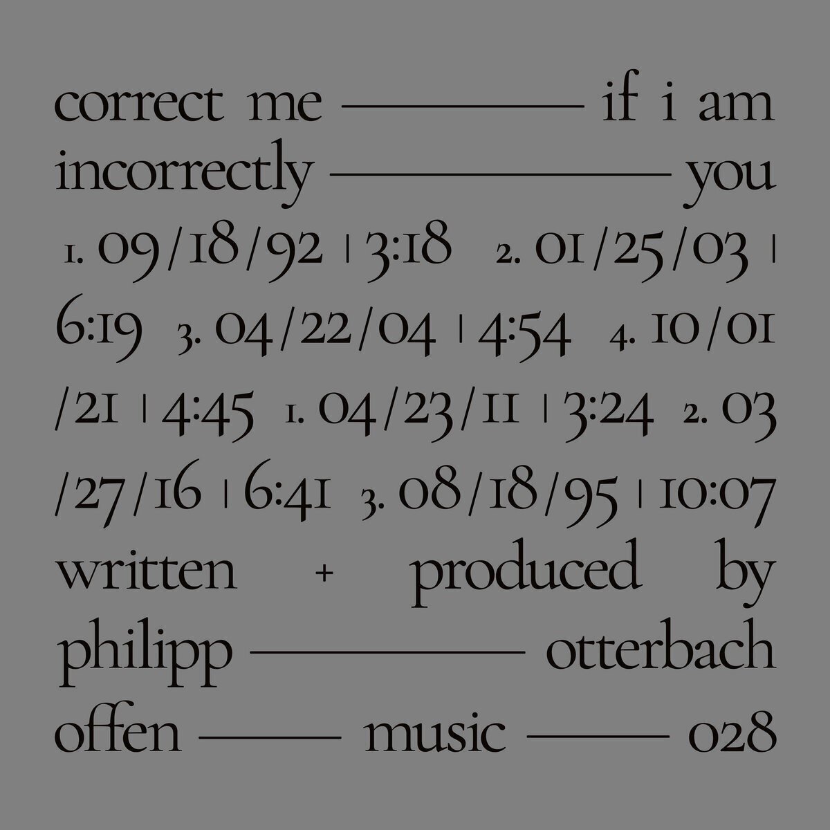LP ploča Philipp Otterbach - Correct Me If I Am Incorrectly You (LP)