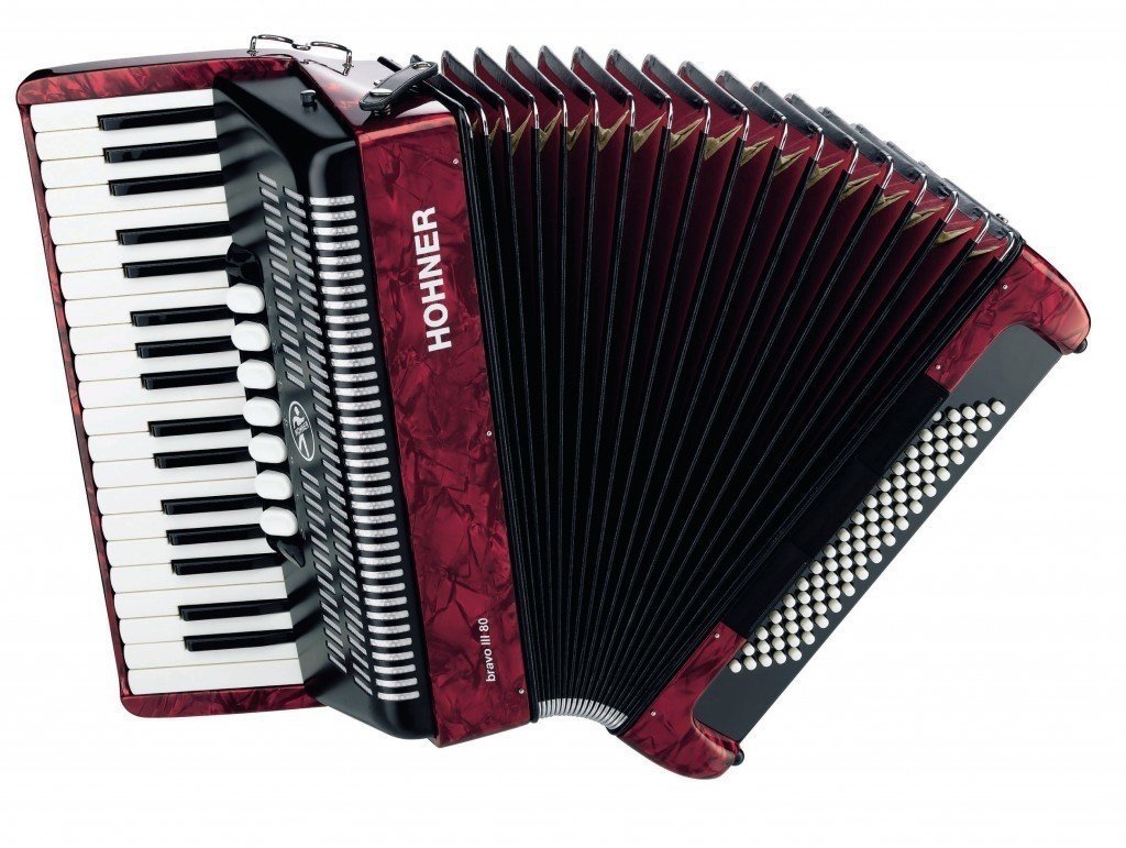 Piano accordion
 Hohner Bravo III 80 Red