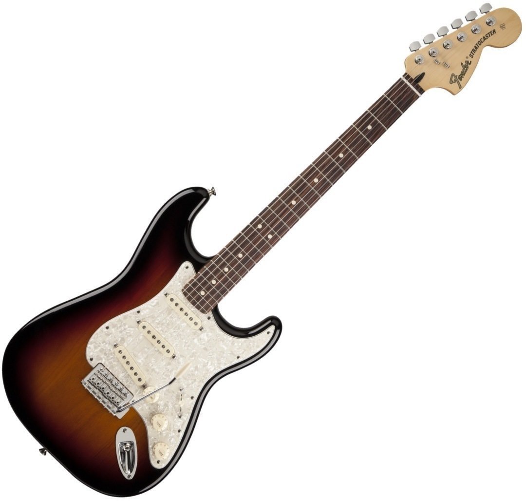 Elektrisk gitar Fender Deluxe Roadhouse Stratocaster RW 3-Color Sunburst