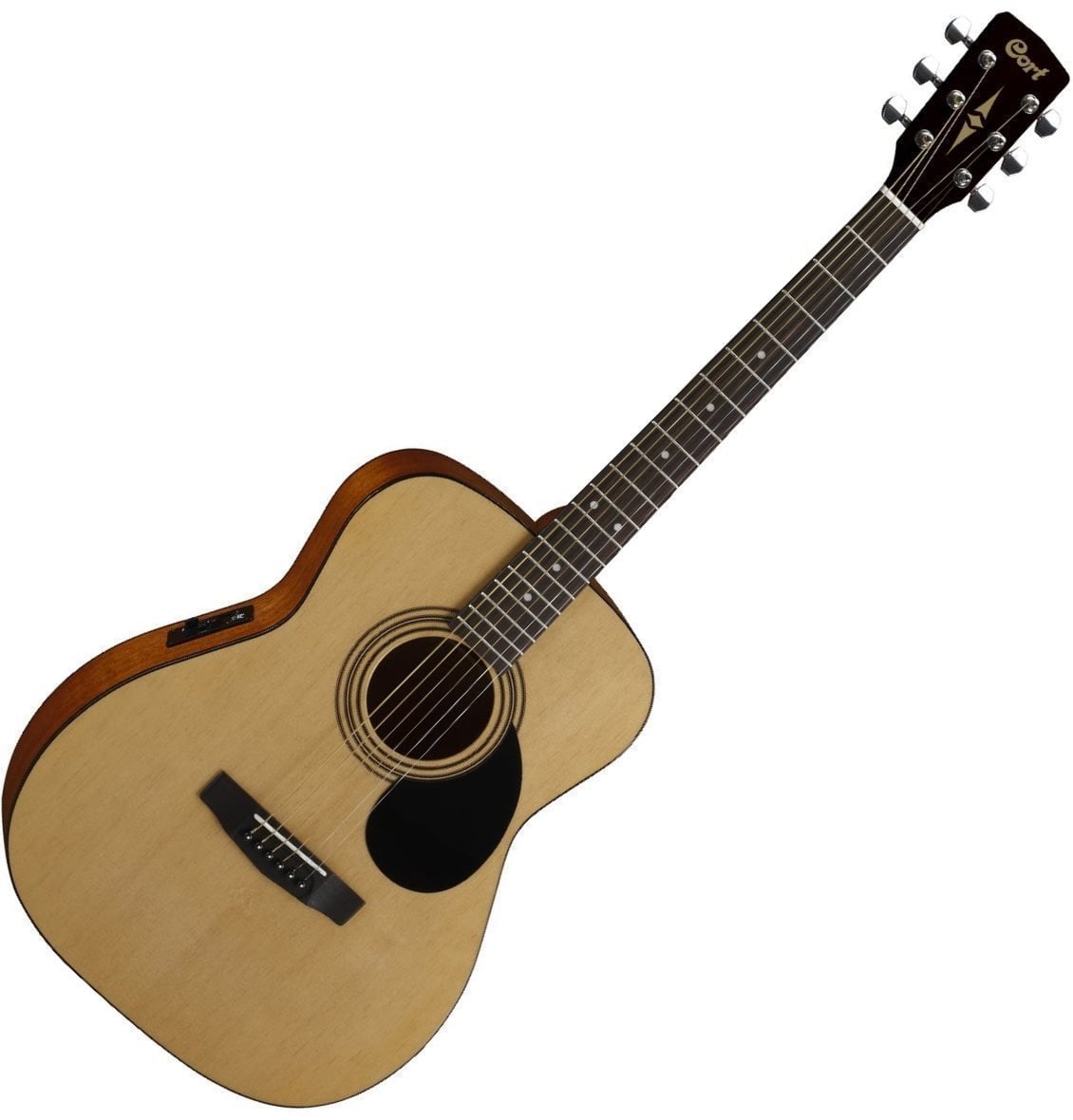 Dreadnought elektro-akoestische gitaar Cort AF510E NS Acoustic/Electric Guitar, Natural Satin with Bag