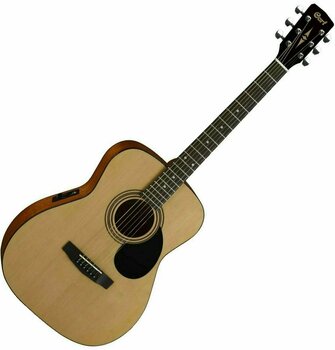 Dreadnought elektro-akoestische gitaar Cort AF510E NS Acoustic/Electric Guitar, Natural Satin with Bag - 1