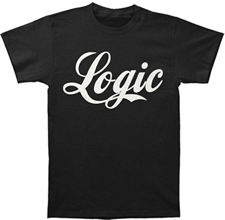 Skjorta Logic Logic Logo Black 2XL Skjorta
