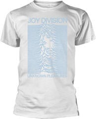 T-Shirt Joy Division Unknown Pleasures Blue on White White M T-Shirt