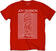 T-Shirt Joy Division Unknown Pleasures White On Red Red XL T-Shirt