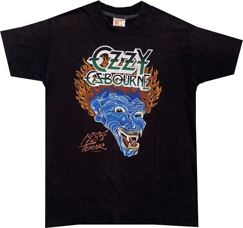 T-Shirt Ozzy Osbourne Bark At The Moon Tour '84 (Back Print) Black L T-Shirt