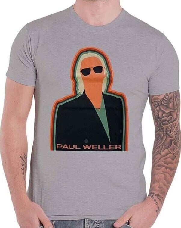 T-Shirt Paul Weller Illustration Key Lines Grey S T-Shirt