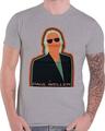 Paul Weller Illustration Key Lines Grey L T-Shirt