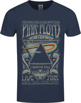 T-Shirt Pink Floyd Carnegie Hall Poster Navy Blue 2XL Ladies T-Shirt - 1