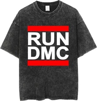 Skjorte Run DMC Logo (Wash Collection) Black XL Skjorte - 1