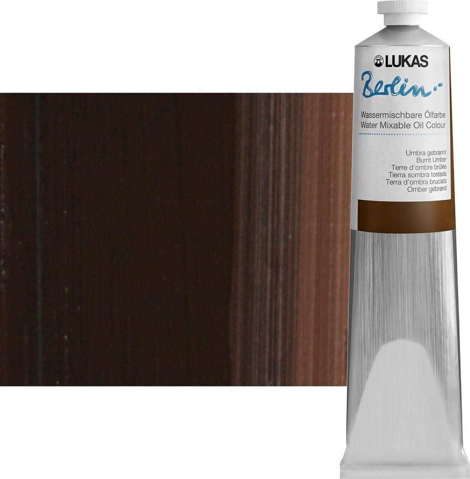 Aceite de colores Lukas Berlin Oil Paint Burnt Umber 200 ml 1 ud.