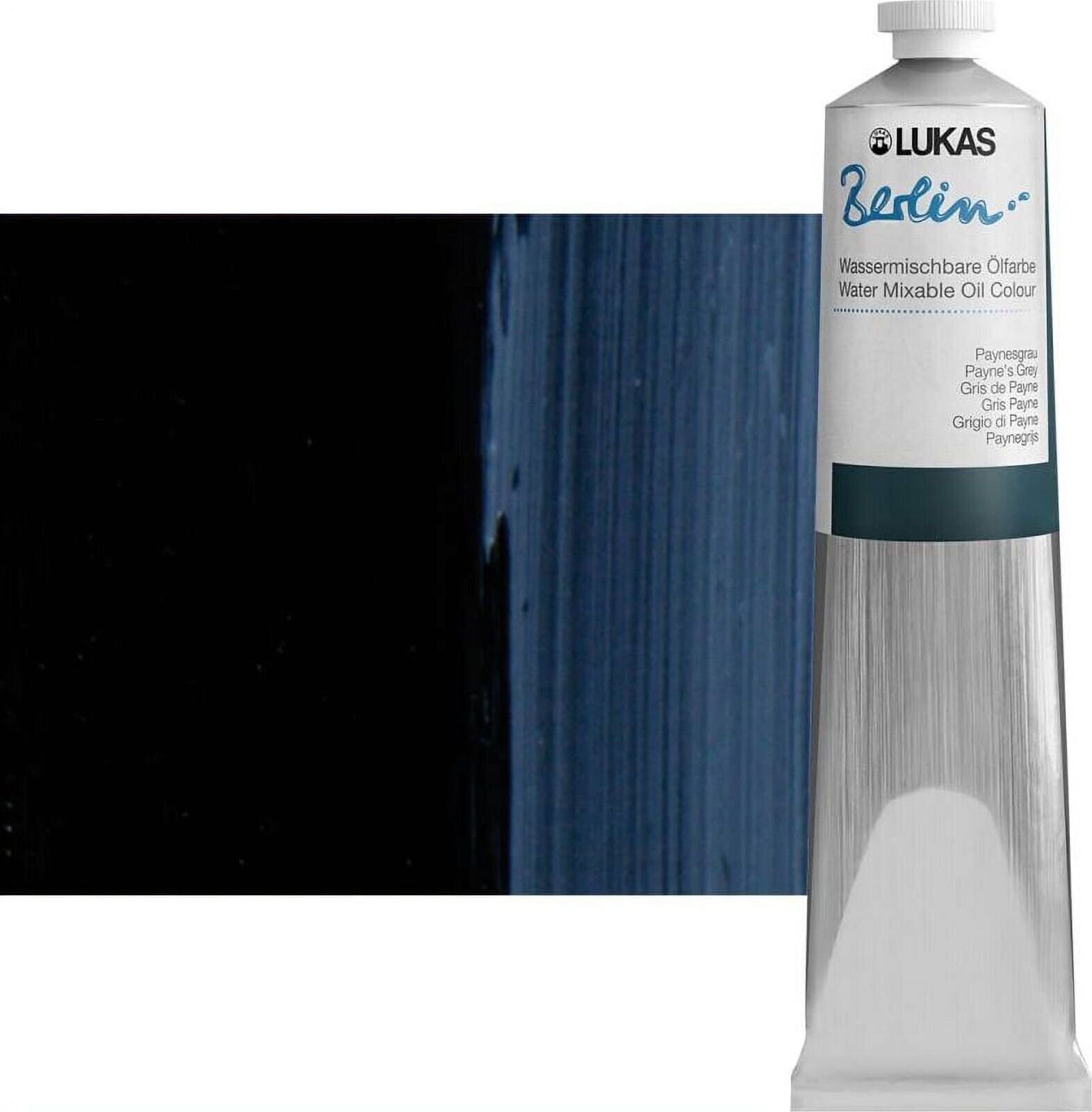 Aceite de colores Lukas Berlin Oil Paint Paynes Grey 200 ml 1 ud.