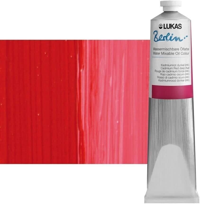 Cor de óleo Lukas Berlin Tinta a óleo Cadmium Red Deep 200 ml 1 un.