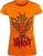 T-skjorte Slipknot Winged Devil (Back Print) Orange M Ladies T-skjorte