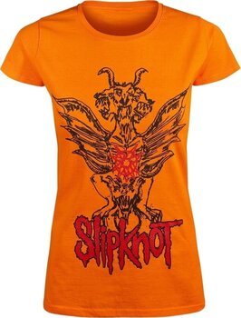 T-Shirt Slipknot Winged Devil (Back Print) Orange 2XL Ladies T-Shirt - 1