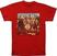 T-Shirt The Beatles Vintage Sgt Pepper (Back Print) Scarlet Red L Ladies T-Shirt