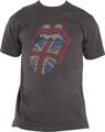 The Rolling Stones Classic UK Tongue (Embellished) Charcoal Grey L Ladies T-Shirt