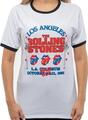 The Rolling Stones American LA Tour (Ringer) White M Camiseta de manga corta