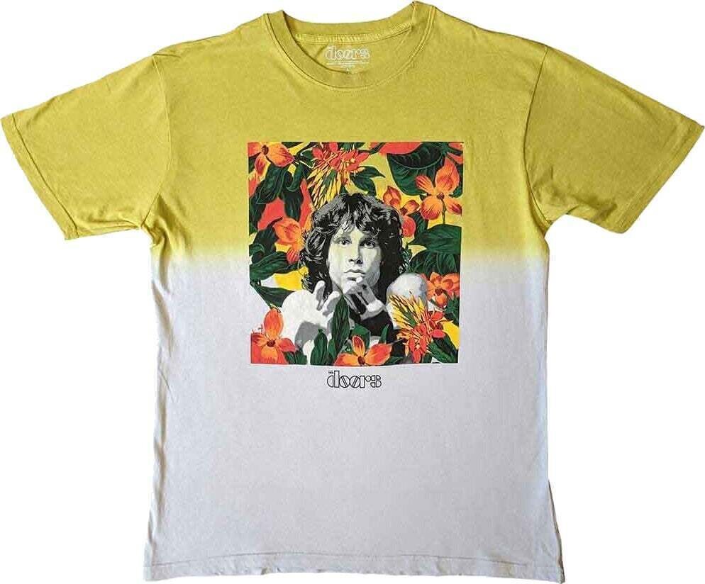 T-Shirt The Doors Floral Square (Wash Collection) Yellow M T-Shirt