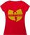 T-Shirt Wu-Tang Clan Logo Red XL Ladies T-Shirt