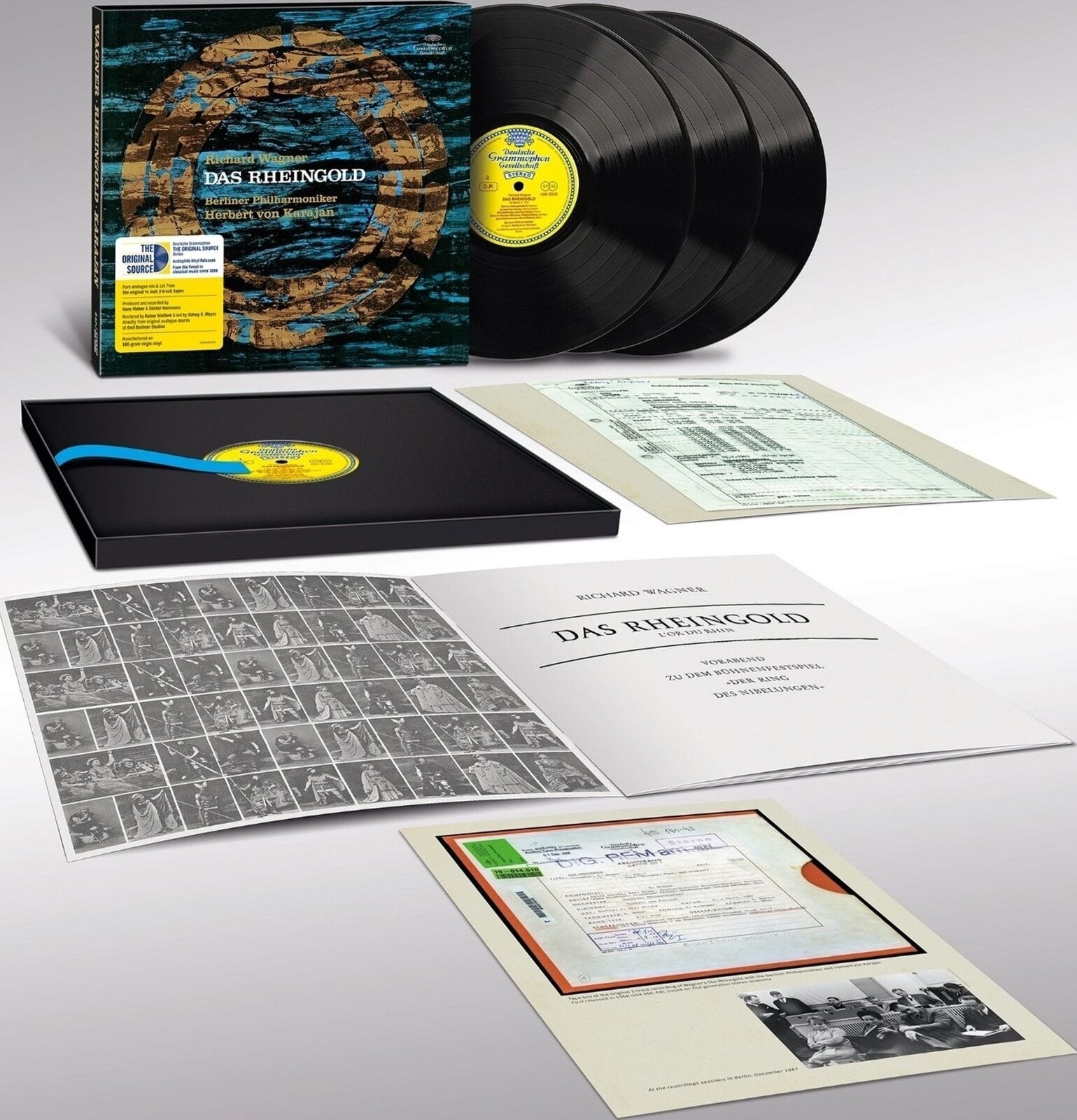 Vinyl Record Herbert von Karajan & Berliner Philharmoniker - Wagner: Das Rheingold (Limited/Deluxe Edition) (180 g) (3 LP)