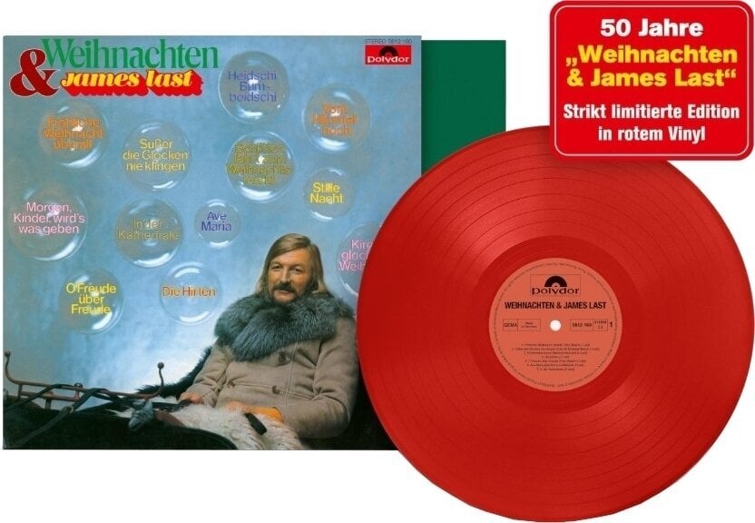 Vinyl Record James Last - Weihnachten & James Last (Limited Edition) (Red Coloured) (LP)