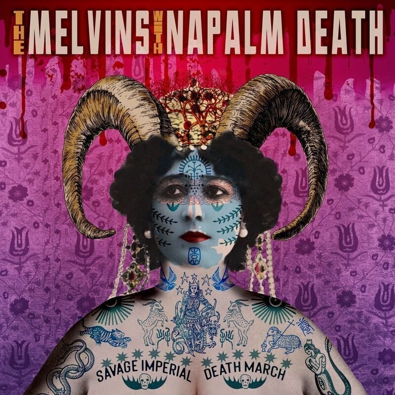Vinyl Record The Melvins & Napalm Death - Savage Imperial Death March (Limited Edition) (Orchid Coloured)(LP)