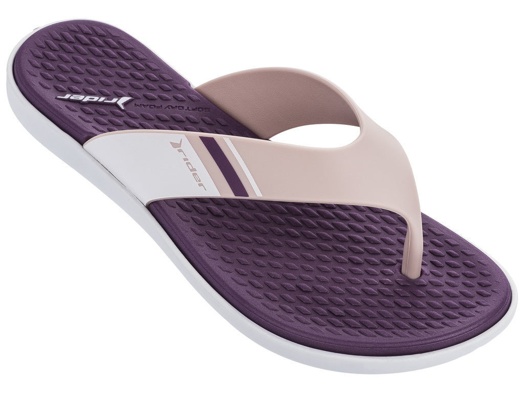 Womens Sailing Shoes Rider Aqua Thong Slipper White/Pink/Purple 40