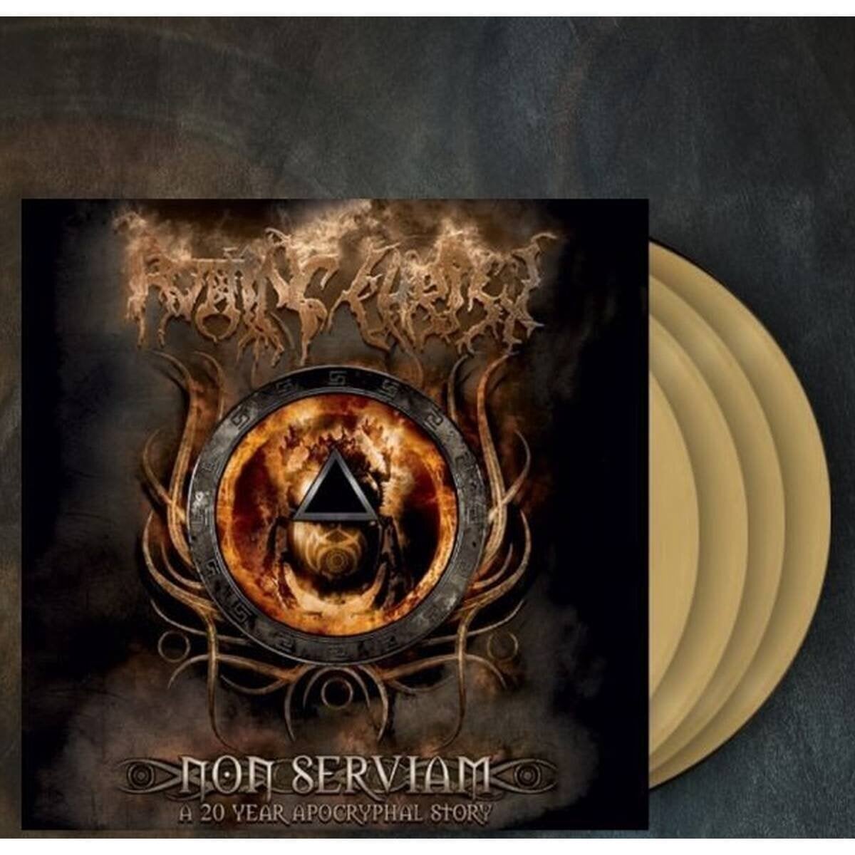 Schallplatte Rotting Christ - Non Serviam (Boxset) (Red Coloured) (4LP)