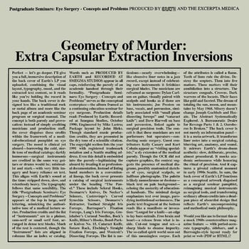 Disco de vinil Earth & Black Noi$e - Geometry Of Murder: Extra Capsular Extraction Inversions (Crystal Clear Coloured) (2 LP) - 1