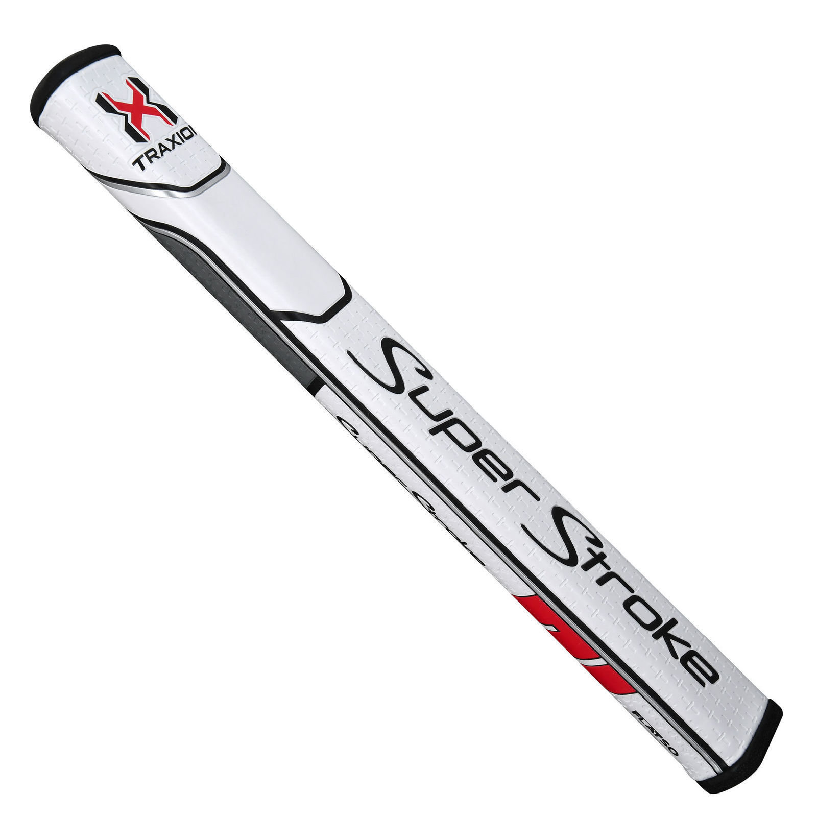 Golf Grip Superstroke Traxion Flatso 2.0 Putter Grip White/Red/Grey