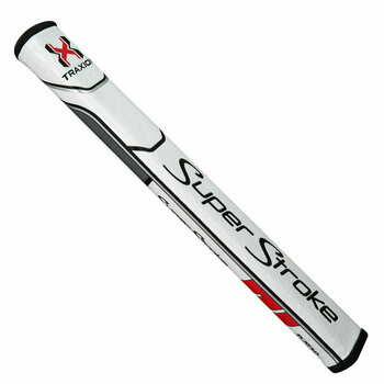 Grips Superstroke Traxion Flatso 2.0 Putter Grip White/Red/Grey - 1
