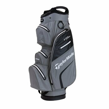 Golftas TaylorMade Deluxe Waterproof Charcoal/White/Black Cart Bag 2019 - 1