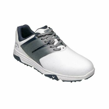 Golfskor för herrar Callaway Chev Mission Mens Golf Shoes White/Grey UK 7,5 - 1