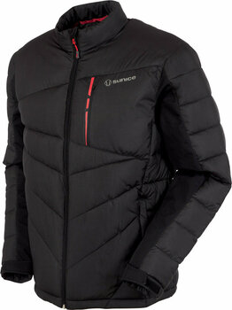 Jacket Sunice Forbes Thermal Mens Jacket Black/Scarlet Flame L - 1