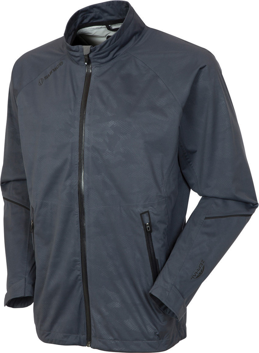 Waterproof Jacket Sunice Jay Zephal Charcoal Camo Emboss/Black XL