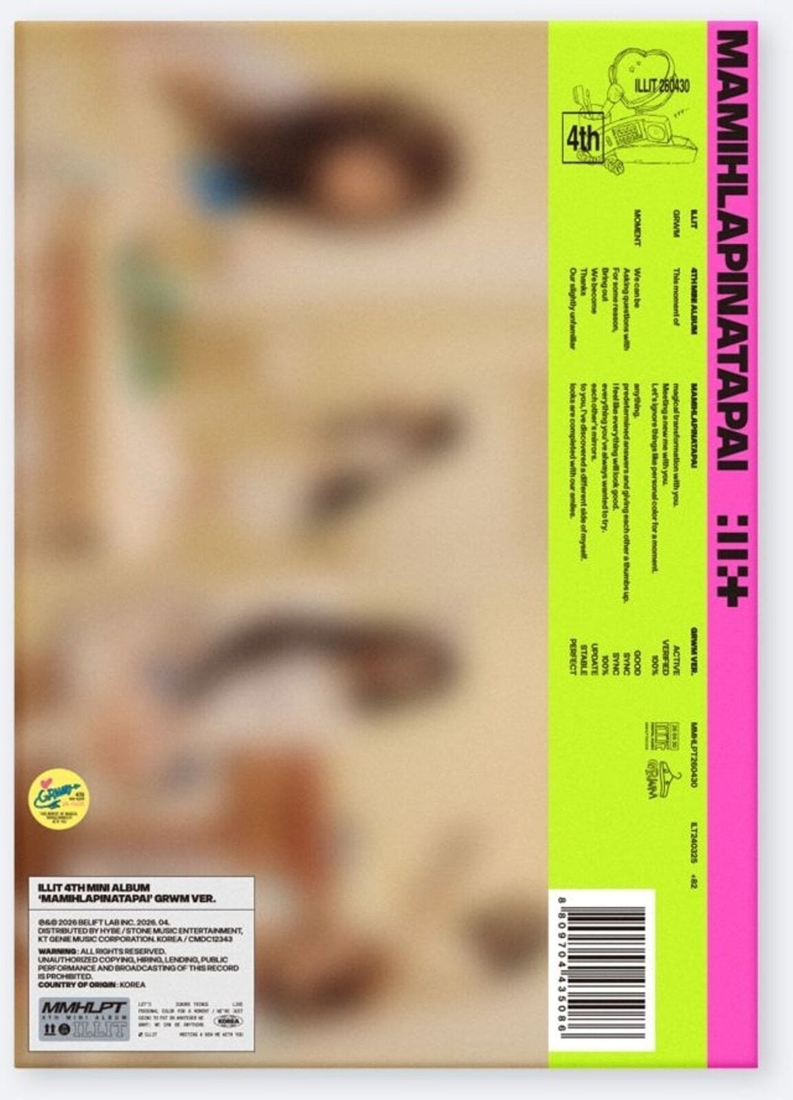 CD de música ILLIT - Mamihlapinatapai GRWM Version (CD)