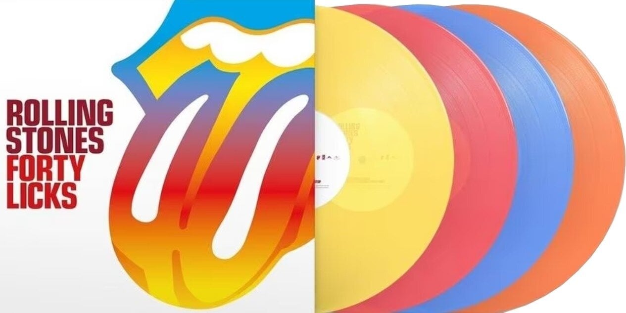 Vinylplate The Rolling Stones - Forty Licks (Limited Edition) (Multicolor Coloured) (180 g) (4 LP)
