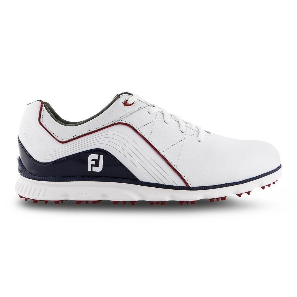 Pantofi de golf pentru bărbați Footjoy Pro SL Alb/Navy/Roșu 43