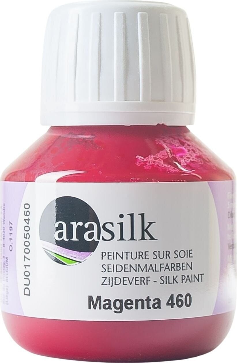 Silkemaling Darwi Arasilk Silkefarve Red Magenta 50 ml 1 Stk.