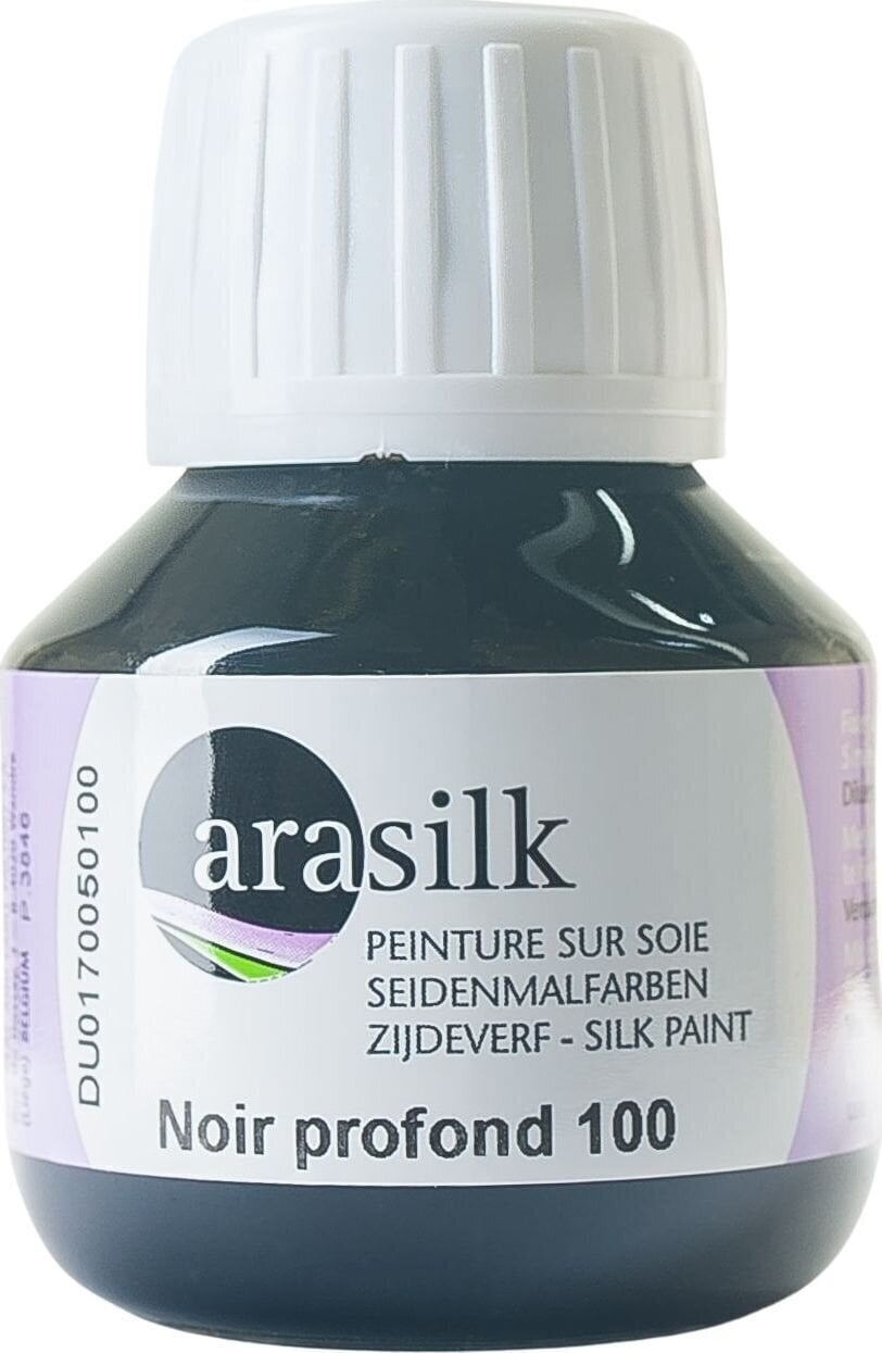 Silkemaling Darwi Arasilk Silkefarve Black 50 ml 1 Stk.