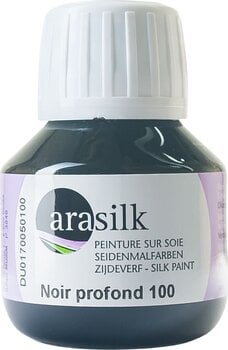 Silkemaling Darwi Arasilk Silkefarve Black 50 ml 1 Stk. - 1