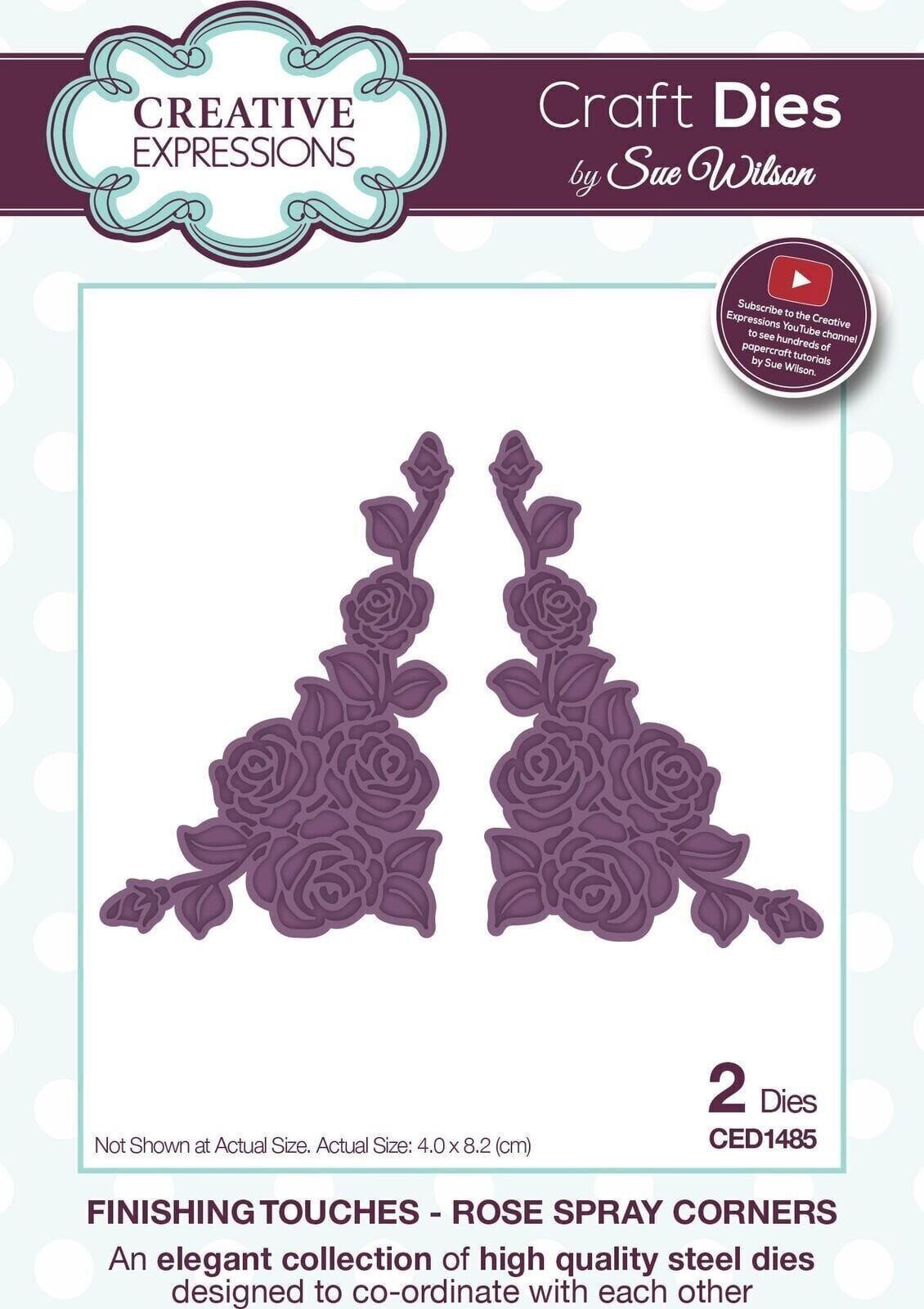 Scrapbooking CREATIVE EXPRESSIONS Cutting And Embossing Metal Stencils Set predložaka za rezanje 2 kom