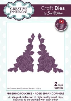 Scrapbooking CREATIVE EXPRESSIONS Cutting And Embossing Metal Stencils Set predložaka za rezanje 2 kom - 1