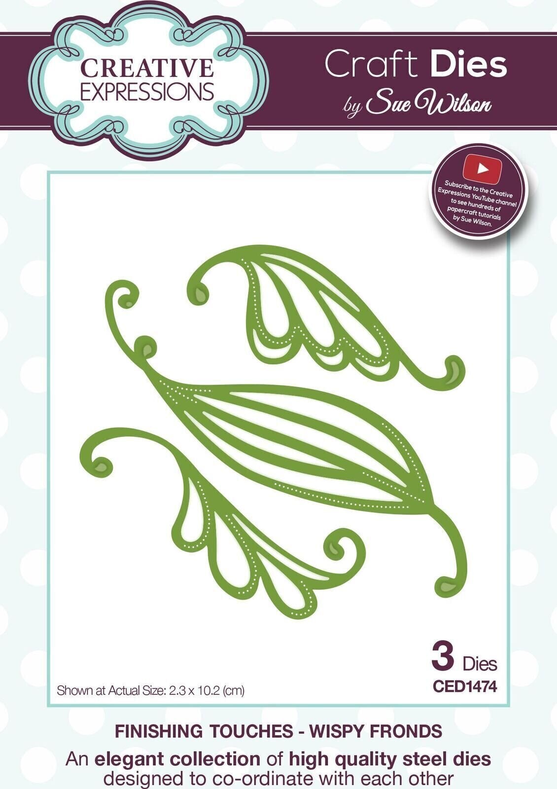 Scrapbooking CREATIVE EXPRESSIONS Cutting And Embossing Metal Stencils Set predložaka za rezanje 3 kom