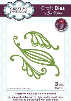 Scrapbooking CREATIVE EXPRESSIONS Cutting And Embossing Metal Stencils Set predložaka za rezanje 3 kom - 1