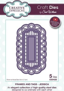 Scrapbooking CREATIVE EXPRESSIONS Cutting And Embossing Metal Stencils Set predložaka za rezanje 5 kom - 1