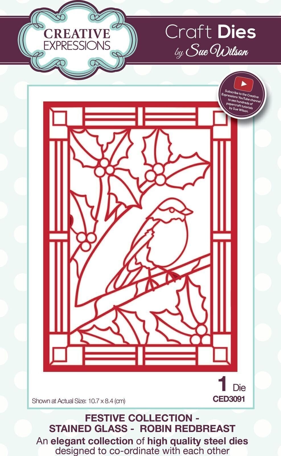 Scrapbooking CREATIVE EXPRESSIONS Cutting And Embossing Metal Stencils Predložak za rezanje 1 kom